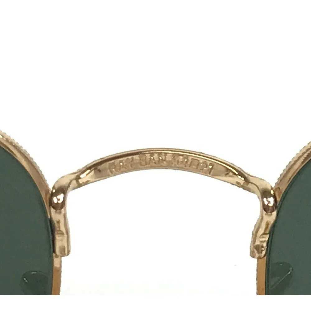 Ray-Ban Sunglasses RB3548-N 001 Polished Gold Hexagonal Frame Green Lenses 54 mm
